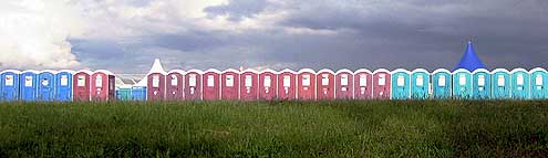 Toiletten auf dem Flughafen Tempelhof
