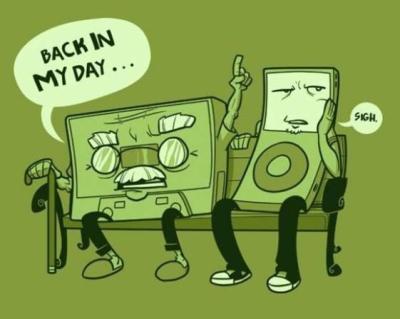 Die Kassette ist doch ein alter komischer Kauz.